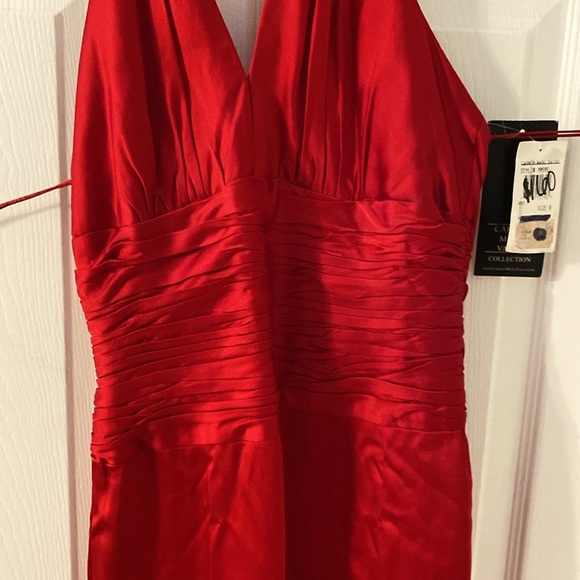 Carmen Marc Volvo Red evening dress size 8-CHRISTMAS!! - Picture 5 of 6